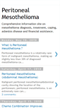 Mobile Screenshot of peritoneal-mesothelioma-usa.blogspot.com