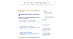 Desktop Screenshot of conny-larsson-exposed.blogspot.com