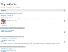 Tablet Screenshot of chicaodoispassos.blogspot.com