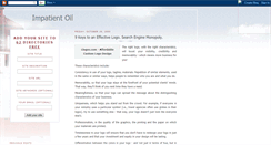 Desktop Screenshot of impatientoil.blogspot.com