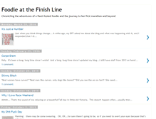 Tablet Screenshot of foodieatthefinishline.blogspot.com