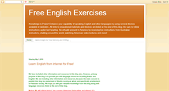 Desktop Screenshot of freeenglishexercises.blogspot.com