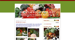 Desktop Screenshot of csafoodproject.blogspot.com