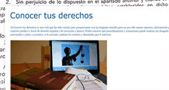 Desktop Screenshot of conocertusderechos.blogspot.com