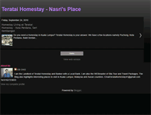 Tablet Screenshot of nasrihomestay.blogspot.com