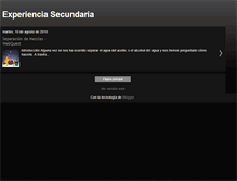 Tablet Screenshot of experienciasecundaria.blogspot.com