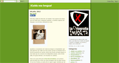 Desktop Screenshot of cuidaesalengua.blogspot.com