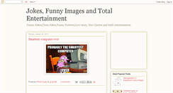 Desktop Screenshot of jokesfunnything.blogspot.com