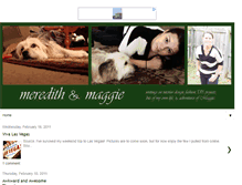 Tablet Screenshot of meredithandmaggie.blogspot.com