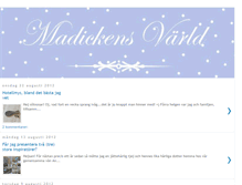 Tablet Screenshot of madickensvarld.blogspot.com