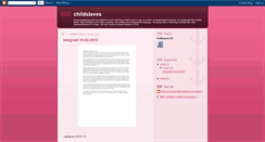 Desktop Screenshot of childslaves.blogspot.com