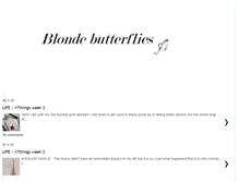 Tablet Screenshot of blondebutterflies.blogspot.com