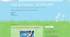 Desktop Screenshot of clubdecienciasecofader.blogspot.com