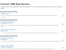 Tablet Screenshot of 2006bookreviewsbyframed.blogspot.com