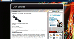 Desktop Screenshot of gunscopesbest.blogspot.com