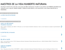 Tablet Screenshot of maestrosdelavidahumbertomaturana.blogspot.com