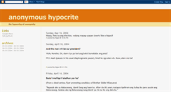 Desktop Screenshot of anonymous-hypocrite.blogspot.com