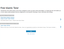 Tablet Screenshot of learnislamonline.blogspot.com