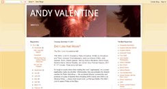 Desktop Screenshot of andyvalentinewrites.blogspot.com