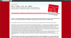 Desktop Screenshot of nontiamerocosipersempre.blogspot.com