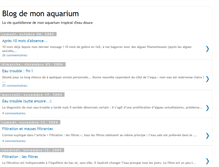 Tablet Screenshot of mon-aquarium.blogspot.com