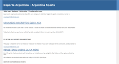 Desktop Screenshot of deporteargentina.blogspot.com