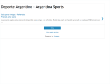 Tablet Screenshot of deporteargentina.blogspot.com