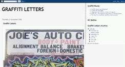 Desktop Screenshot of graffitiletters.blogspot.com