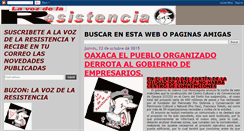 Desktop Screenshot of lavozdelaresistencia.blogspot.com