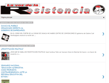 Tablet Screenshot of lavozdelaresistencia.blogspot.com