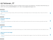 Tablet Screenshot of ajisetiawan.blogspot.com