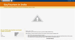 Desktop Screenshot of gaytourismindia.blogspot.com