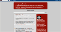 Desktop Screenshot of conspiracyrecords.blogspot.com