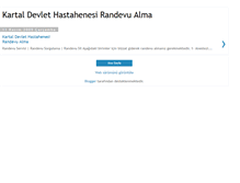 Tablet Screenshot of kartaldevlethastahanesi.blogspot.com