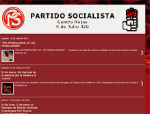 Tablet Screenshot of centrosocialistarojas.blogspot.com