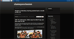 Desktop Screenshot of clumsyocclusion.blogspot.com