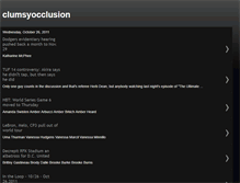 Tablet Screenshot of clumsyocclusion.blogspot.com