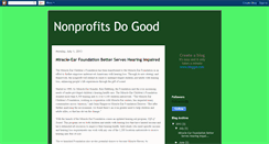 Desktop Screenshot of nonprofitsdogood.blogspot.com