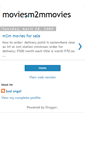 Mobile Screenshot of moviesm2mmovies.blogspot.com
