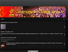 Tablet Screenshot of congregacaocidadenova11.blogspot.com
