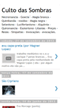 Mobile Screenshot of cultodassombras.blogspot.com