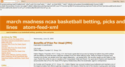 Desktop Screenshot of marchmadnessncaabasketballbetting.blogspot.com