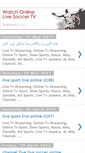 Mobile Screenshot of liveonlinematch.blogspot.com