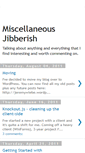 Mobile Screenshot of miscjibberish.blogspot.com