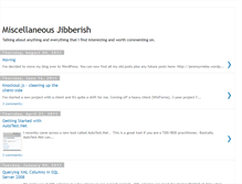 Tablet Screenshot of miscjibberish.blogspot.com