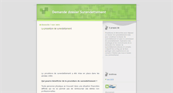 Desktop Screenshot of demande-dossier-surendettement.blogspot.com