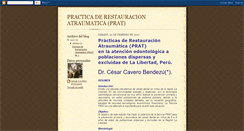 Desktop Screenshot of practicaderestauracionatraumatica.blogspot.com