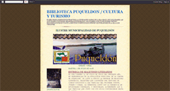 Desktop Screenshot of bibliotecapuqueldonculturayturismo.blogspot.com