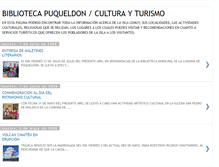 Tablet Screenshot of bibliotecapuqueldonculturayturismo.blogspot.com