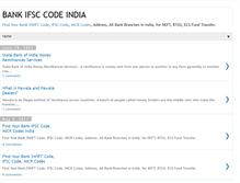 Tablet Screenshot of bank-ifsc-code-india.blogspot.com